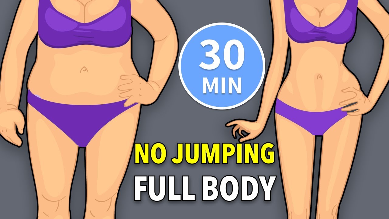 NO JUMPING BEGINNER WORKOUT - 30 MIN FULL BODY EXERCISES
