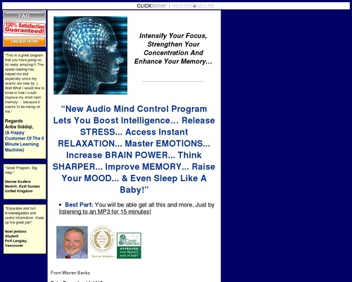 Audio Mind Control: Take Control Of Your MInd!