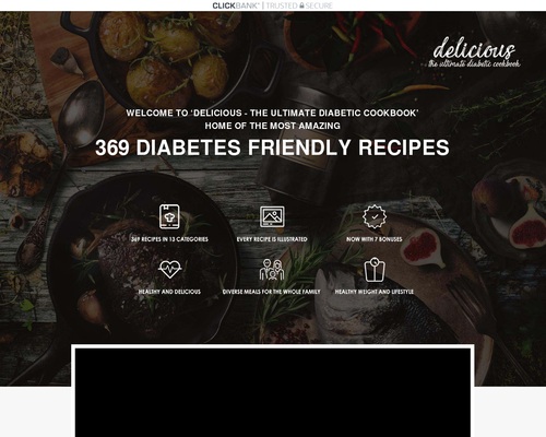 Delicious Ultimate Diabetic Recipes - 369 recipes with guides and bonuses