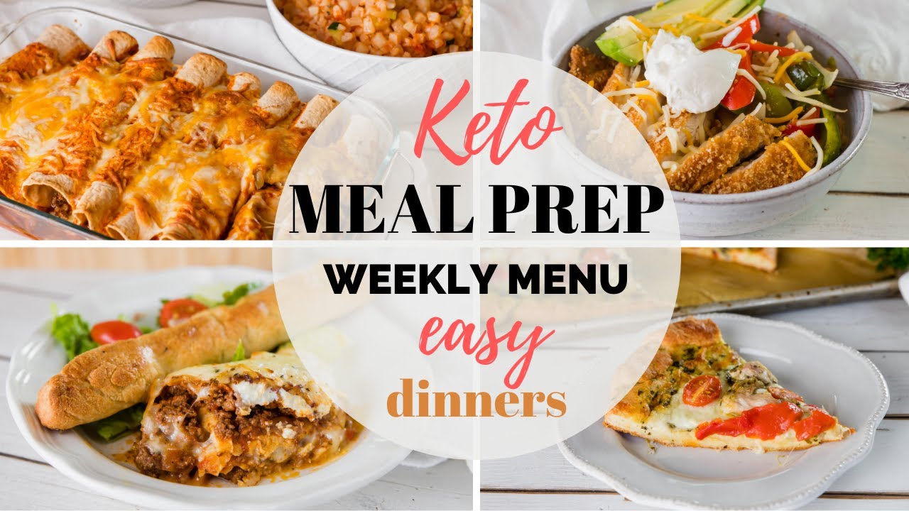 EASY KETO MEAL PREP RECIPES | EASY KETO DINNER RECIPES AND WEEKLY MENU