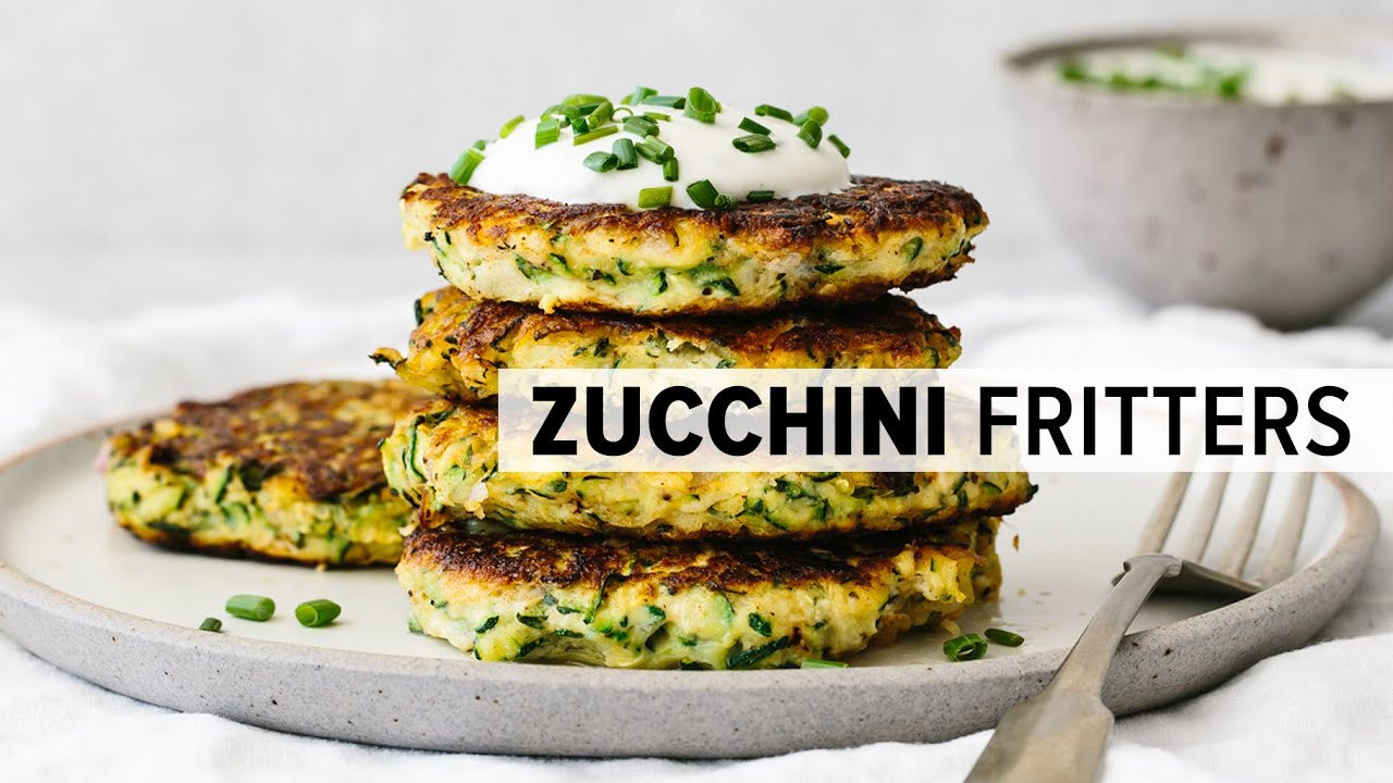 ZUCCHINI FRITTERS | healthy, gluten-free, low-carb, keto recipe
