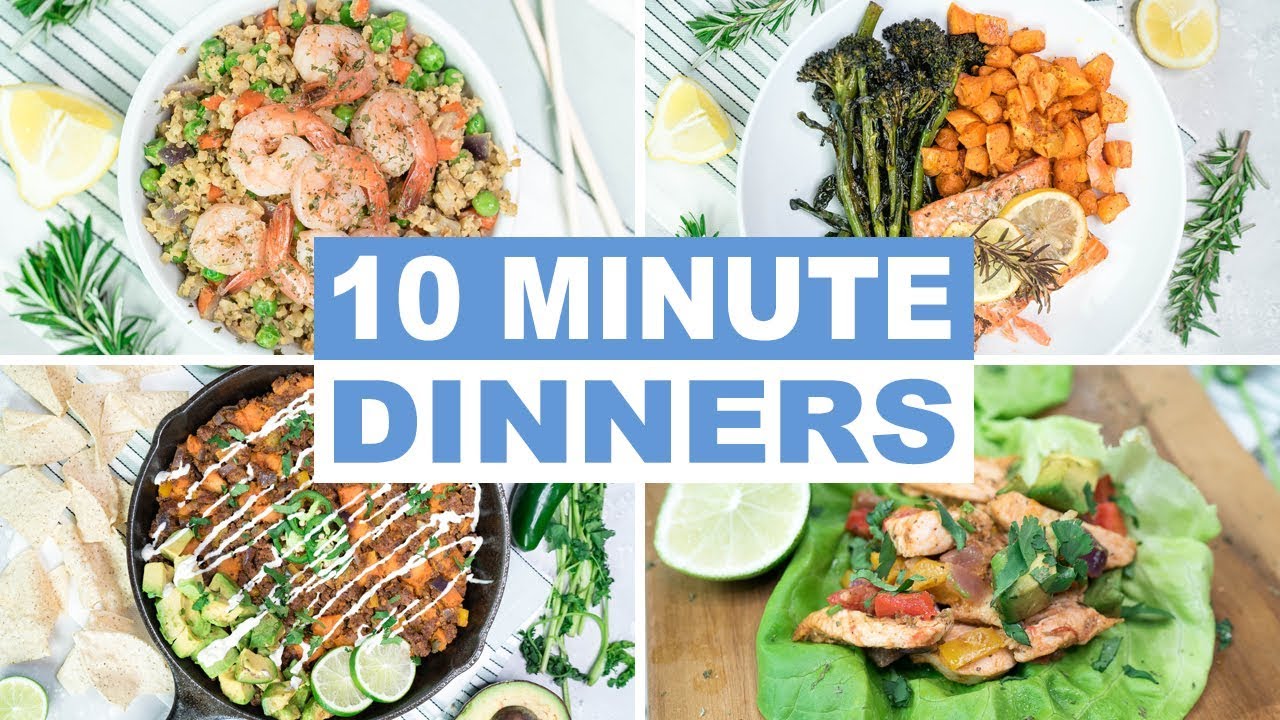 EASY 10 Minute Dinner Recipes | Healthy Dinner Ideas | Keto and Paleo Recipes