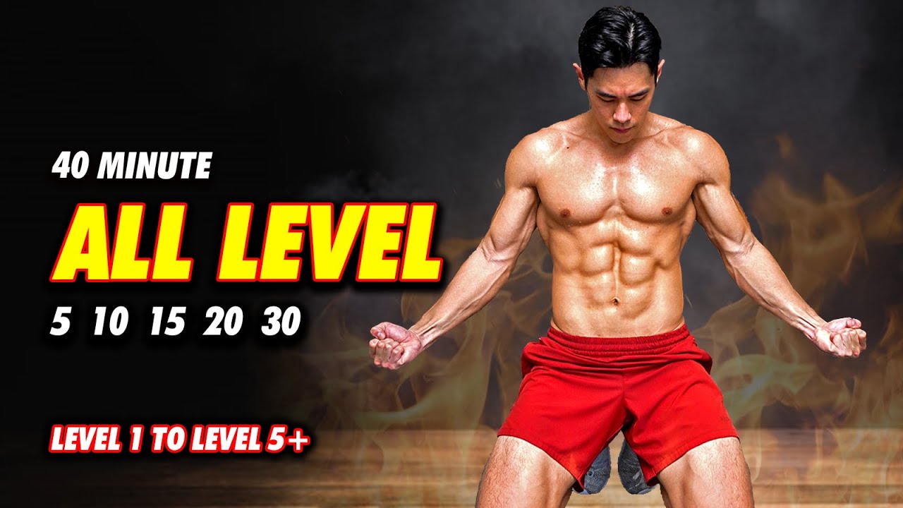 All Level Circuit Training | Bodyweight Rep Count (Level 1-5+)