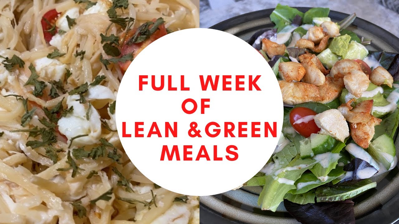 OPTAVIA FULL WEEK OF LEAN AND GREEN MEALS