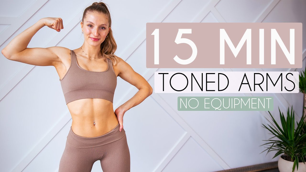 TONED ARMS WORKOUT - No Equipment (quick + intense)