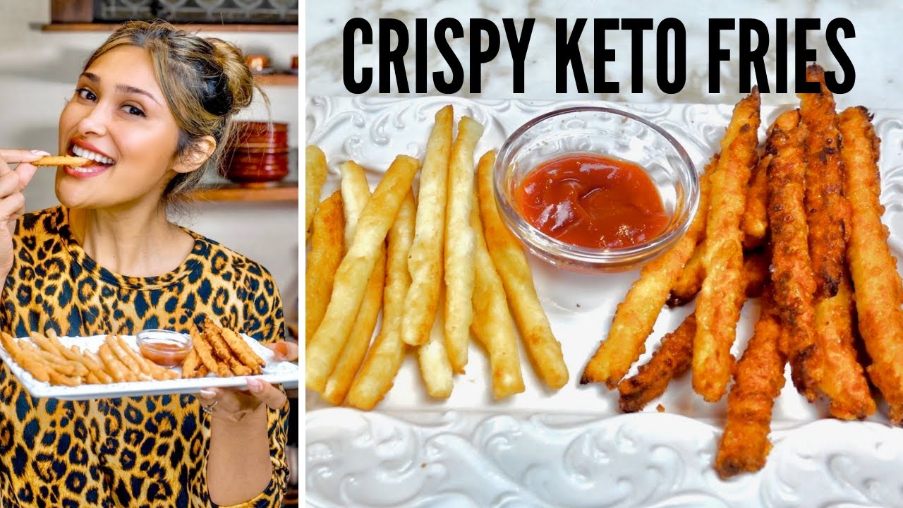 CRISPY KETO FRENCH FRIES WITH A SECRET INGREDIENT! How to make Keto French Fries with a Twist!