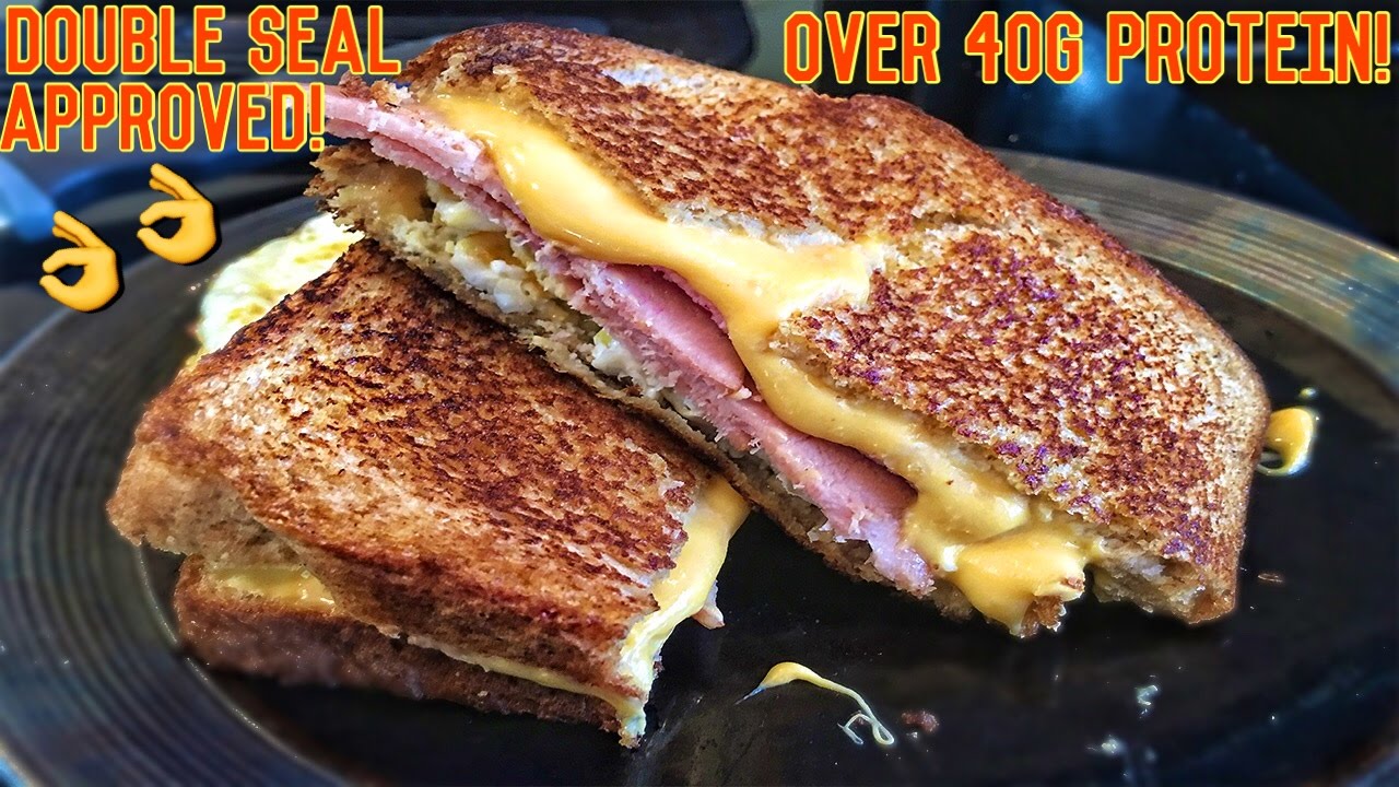 High Protein Bodybuilding Grilled Cheese Sandwich | Easy Low Carb Recipe
