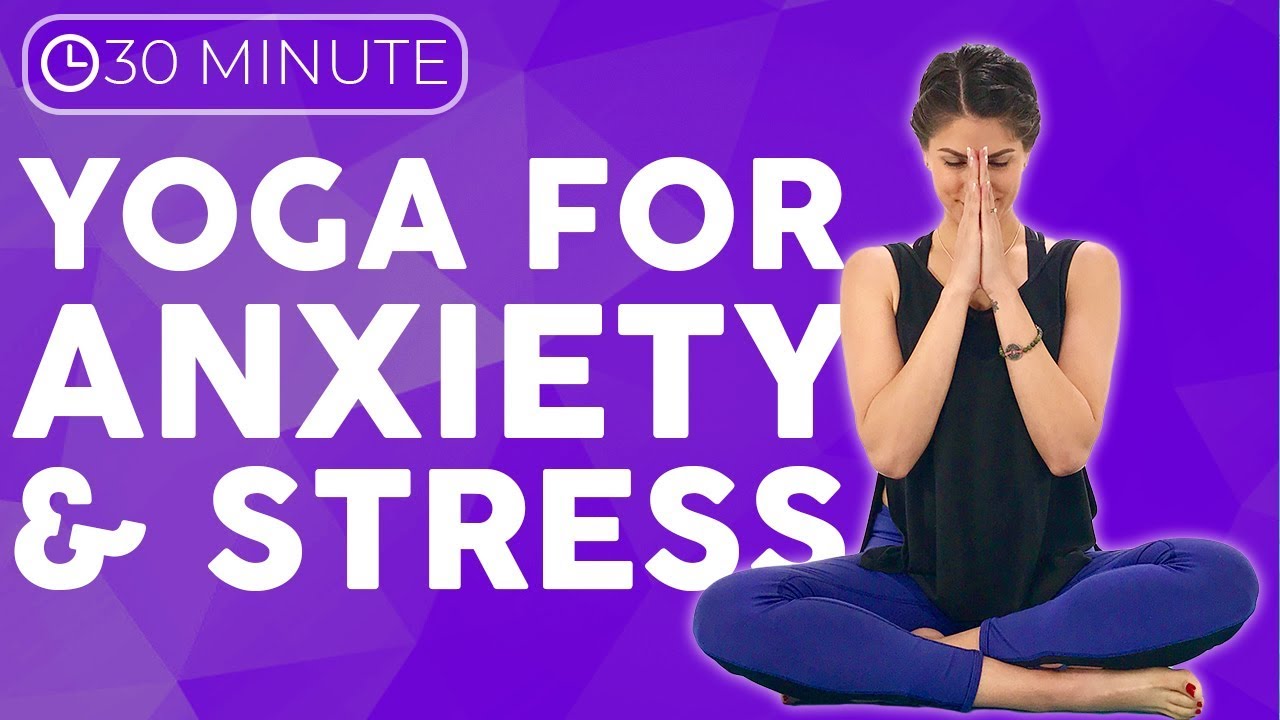 30 minute Slow Stretch Yoga for Stress & Anxiety | Sarah Beth Yoga