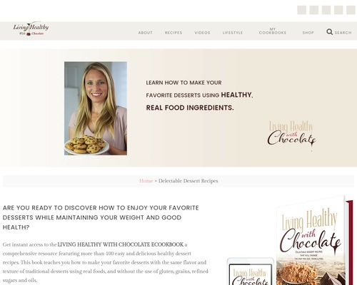 Paleo Desserts Cookbook - Living Healthy With Chocolate