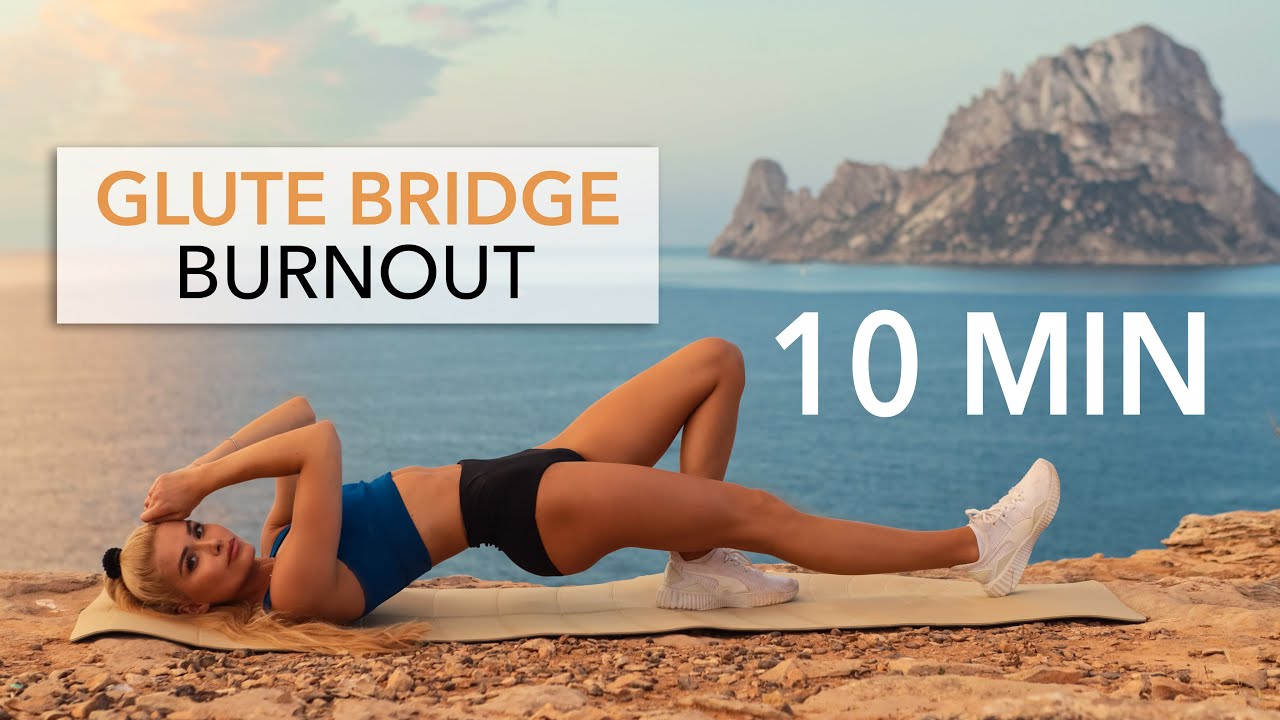 10 MIN GLUTE BRIDGE BURNOUT - Floor Workout, set your booty on fire I Pamela Reif