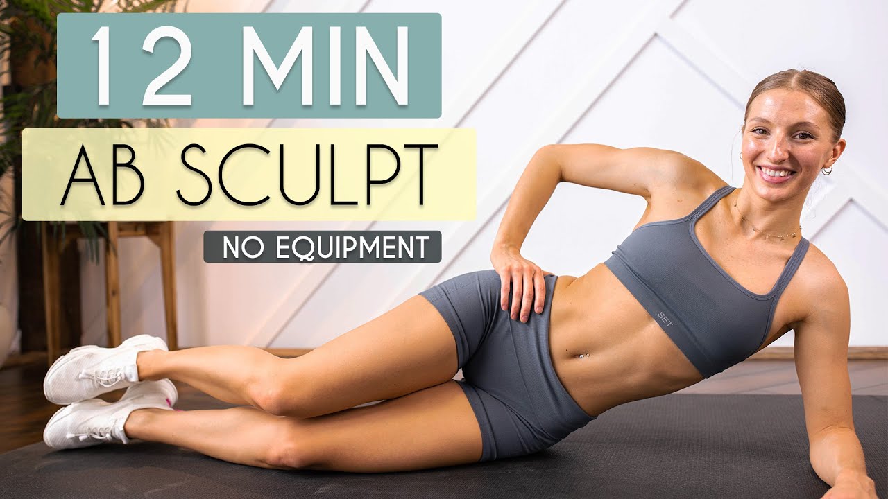 12 MIN ABS + HIIT Workout - Toned Tummy, No Equipment