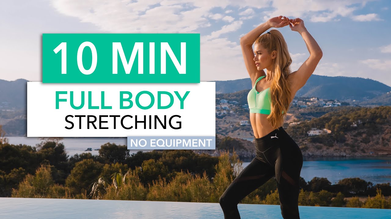 10 MIN FULL BODY STRETCHING - to end your workout, for tight muscles & flexibility I Pamela Reif