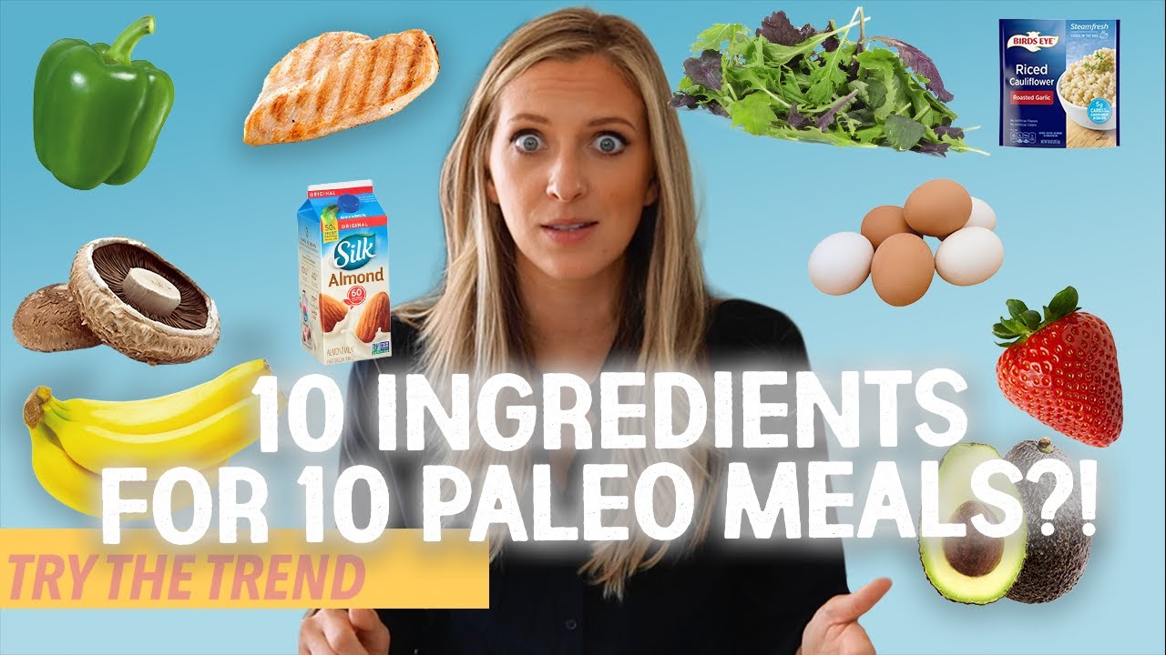 10x10 Food Challenge *PALEO DIET ON A BUDGET* | Try The Trend