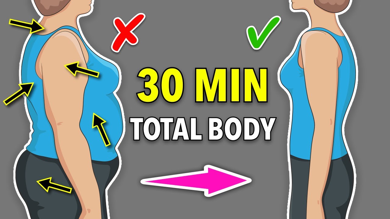 30 Min Total Body Weight Loss and Fat Burn - At Home