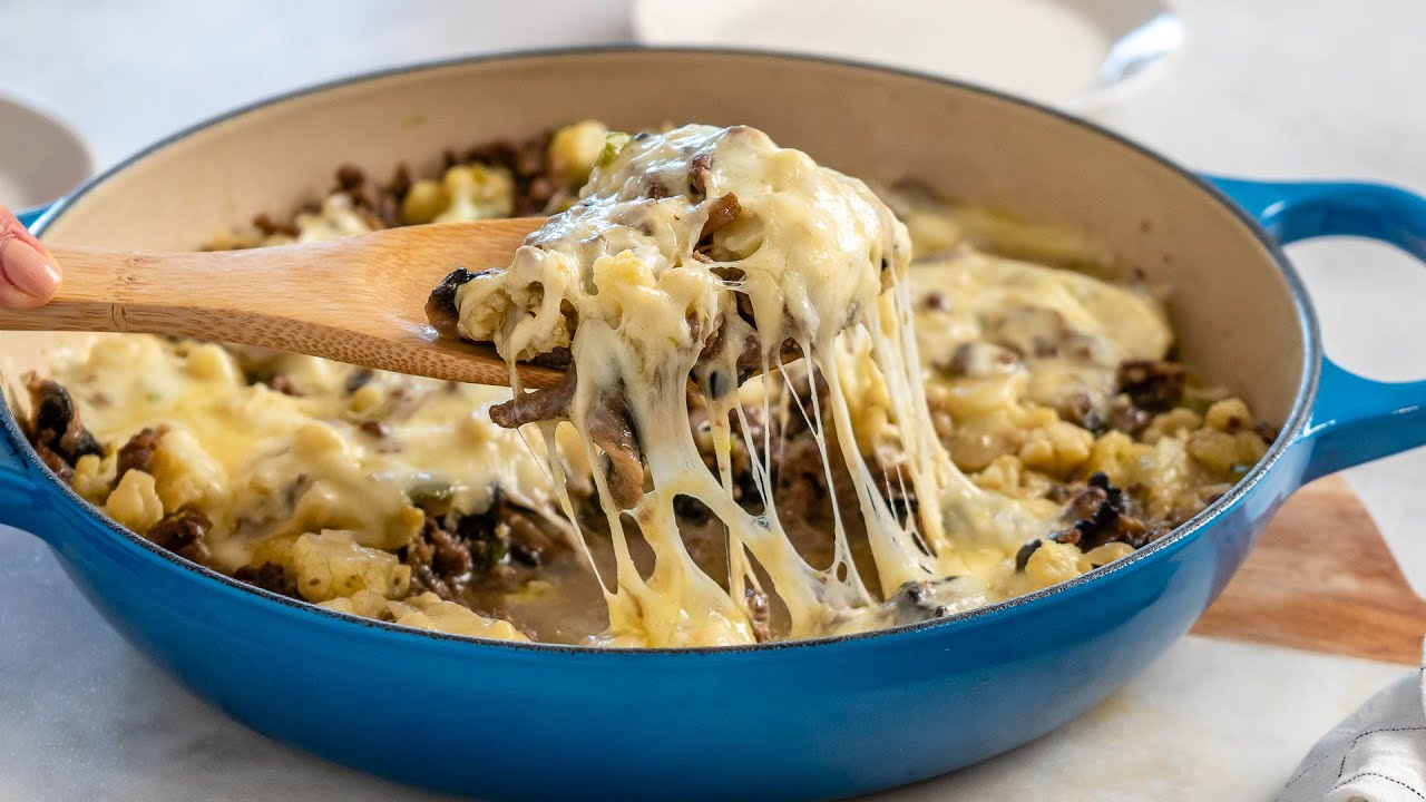 Keto Recipe - Philly Cheesesteak Skillet Meal