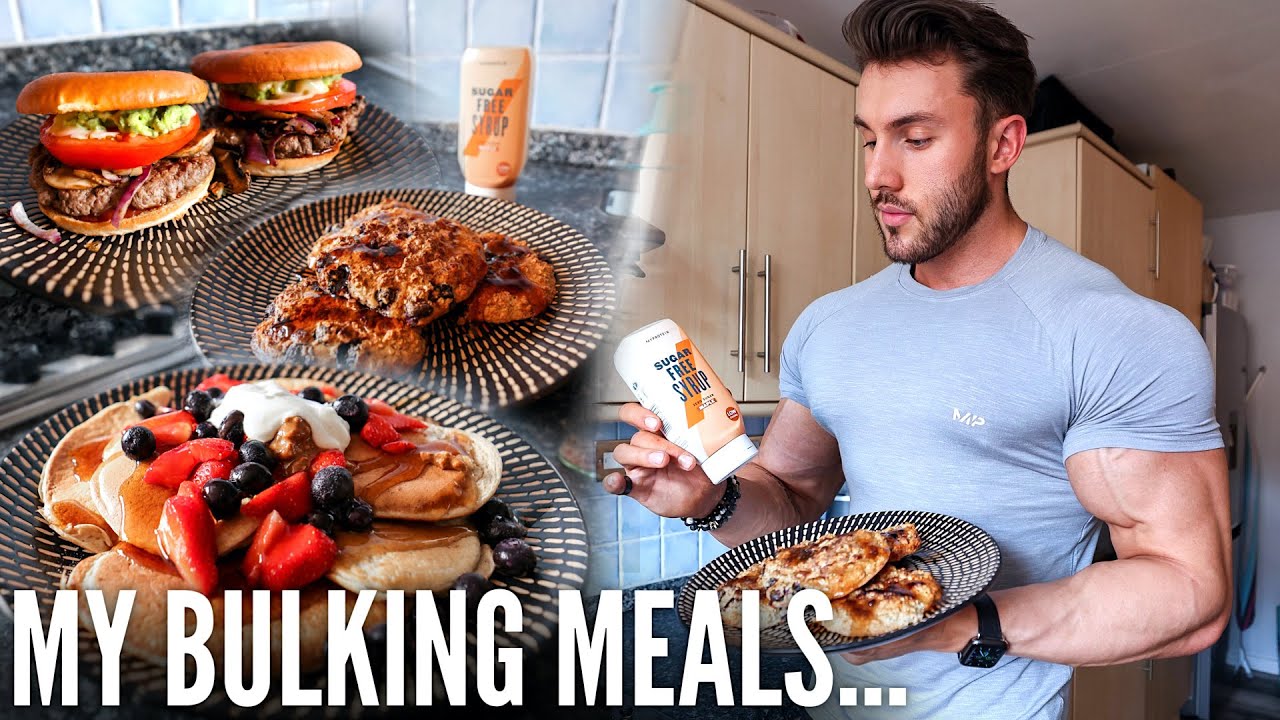 WHAT I'M EATING TO BUILD NEW MUSCLE | MY LEAN BULKING RECIPES...