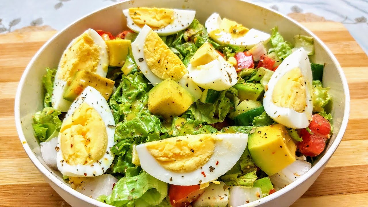 AVOCADO EGG SALAD | healthy salad for weight loss | keto salad | egg salad recipe | avocado salad