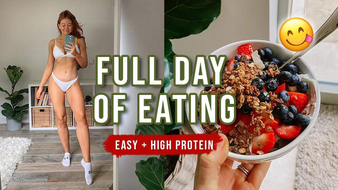 WHAT I EAT IN A DAY! | Easy & High Protein Ideas