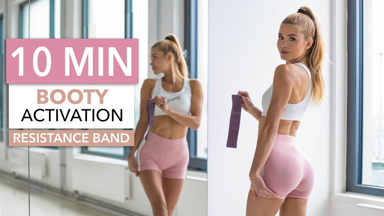 10 MIN BOOTY ACTIVATION - to grow your glutes / optional: Resistance Band I Pamela Reif