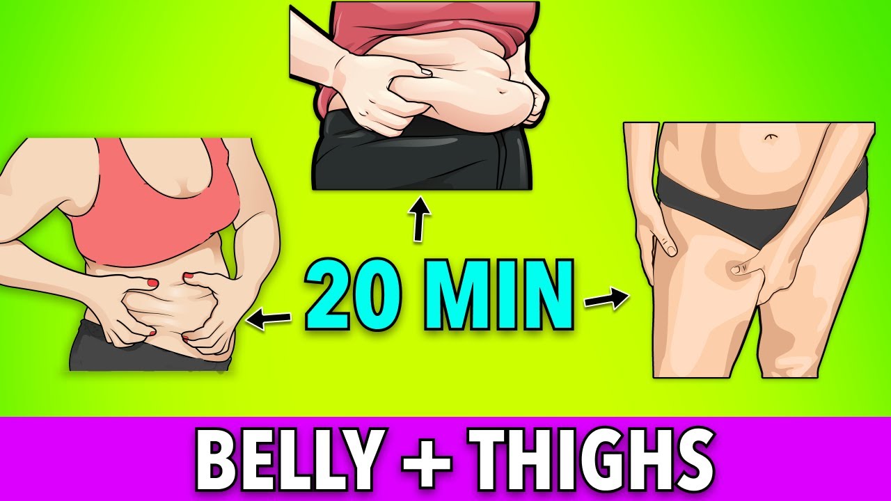 20 MIN Full Workout For BELLY FAT, SIDE FAT, THIGH FAT