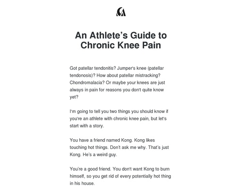 An Athlete’s Guide to Chronic Knee Pain