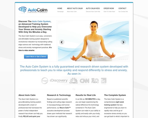 The Auto Calm System | Discover the Auto Calm System.  It's time to relax smarter.