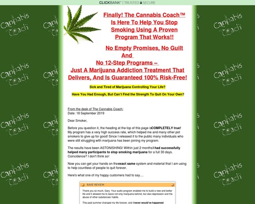 Cannabis Coach™ - Easy Quit Marijuana Addiction Audio Program