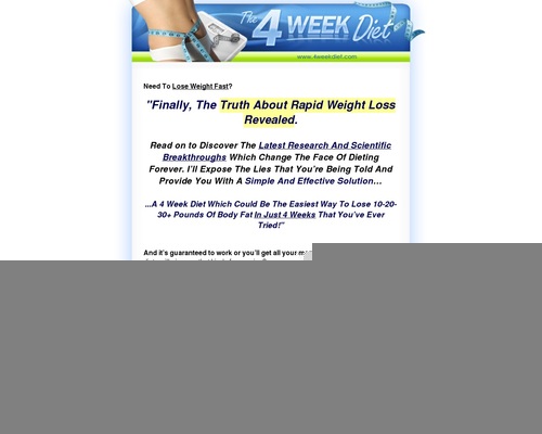 4 Week Diet - 4 Week Diet | Lose Weight Fast and Easy | Weight Loss