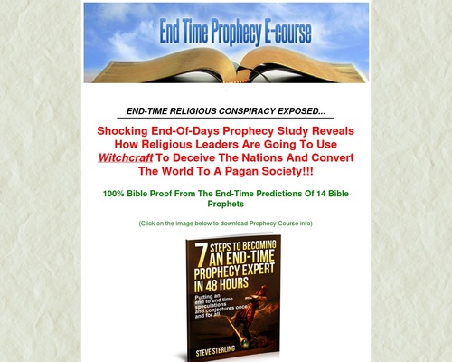 End-Time Prophecy Study Course: Home page