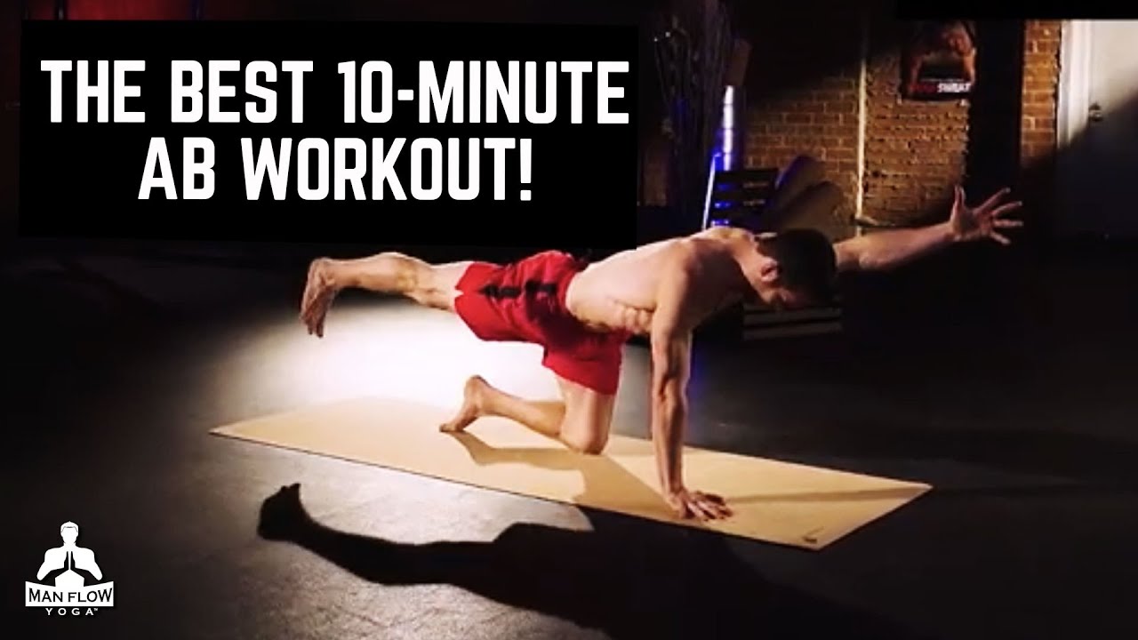 The Best 10 Minute Ab Workout For Men |  At Home Yoga For Abs |  Great For Beginners!