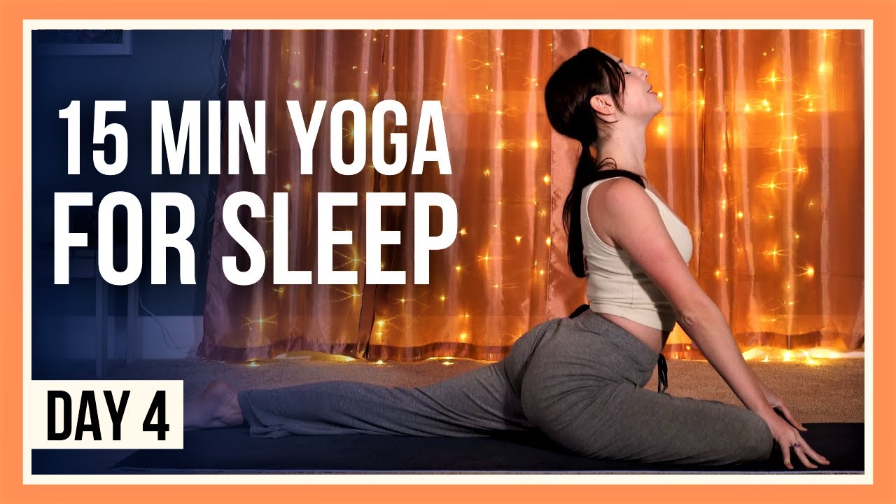 15 min Yoga for Sleep – Day #4 (EVENING YOGA FLOW)
