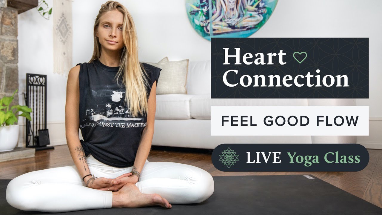 Feel Good Flow- 45 Min Yoga Class | Karma Yoga For Heart Connection  ❤