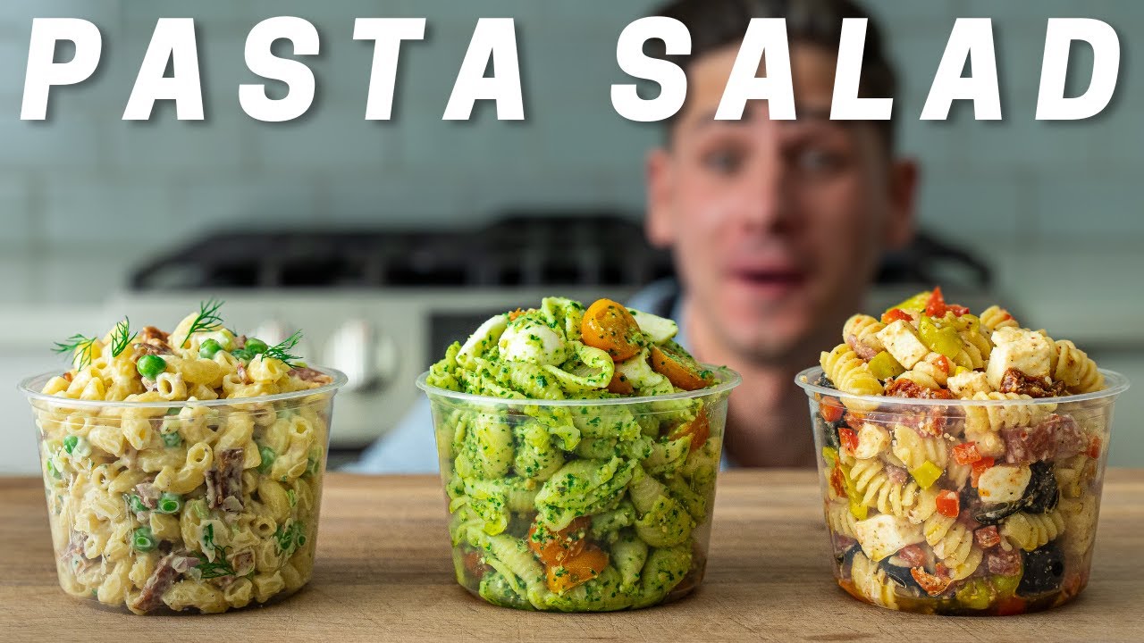 PASTA SALAD 3 WAYS (Literally The Best Pasta Salads I've Ever Had)