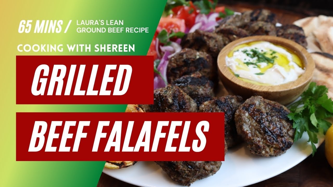 Laura's Lean Grilled Beef Falafels Recipe