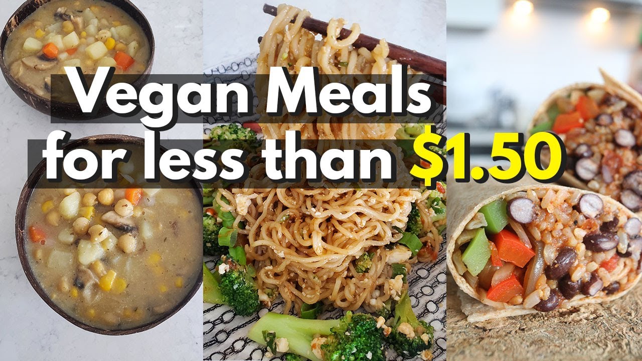 BUDGET Vegan Meals For UNDER $1.50