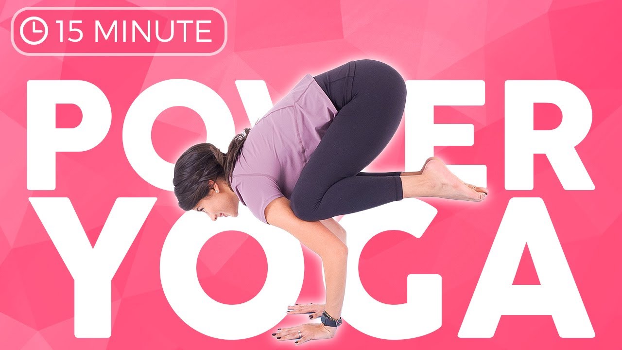 15 minute Power Yoga for Strength | Beginner Arm Balances: Crow & Side Crow