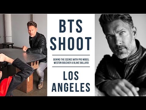BTS PHOTOSHOOT IN LA -  Male Model Weston Boucher & Photographer Blake Ballard
