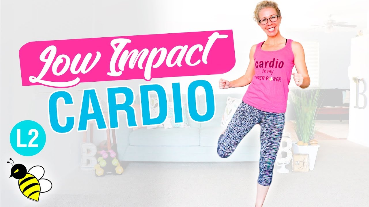 10 minute LOW IMPACT CARDIO endurance workout, safe for KNEES + LOW BACK