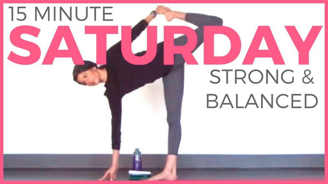 Saturday (7 Day Yoga Challenge) Strong & Balanced Power Yoga Routine | Sarah Beth Yoga