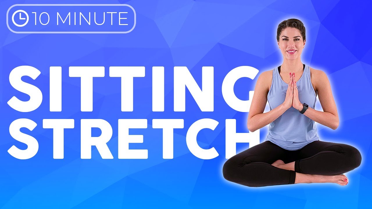 10 minute Seated Yoga Stretch 💙 Unwind yoga after work | Sarah Beth Yoga