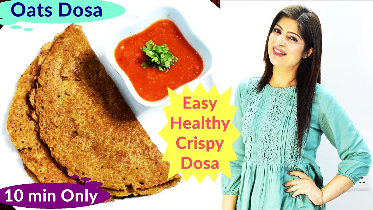 Instant Oats Dosa Recipe – Thyroid/PCOS Weight Loss | Oats Recipe For Weight Loss | Dr.Shikha Singh