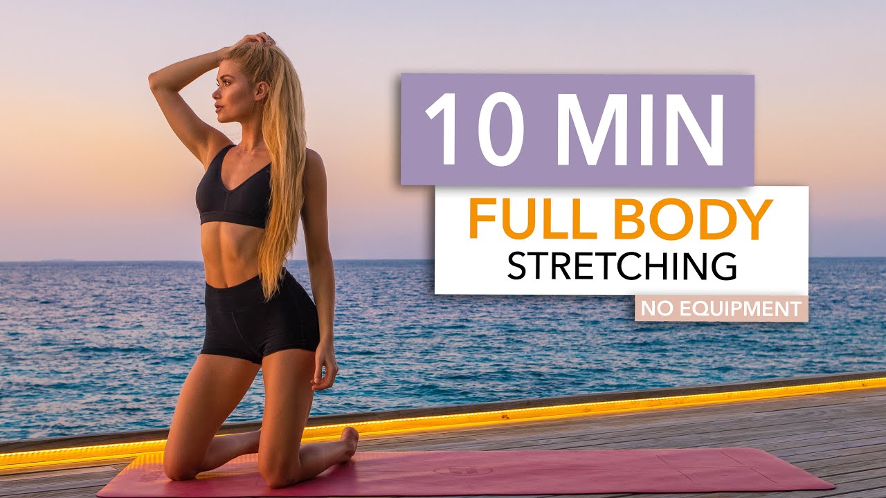 10 MIN FULL BODY STRETCHING – relax, end your workout, tight muscles I Pamela Reif