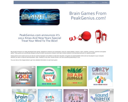 Intense Mind Brain Games Xmas Launch 2012