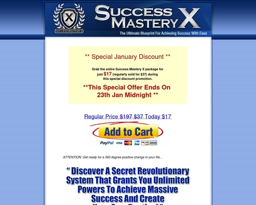 Success Mastery X | The Ultimate Blueprint For Achieving Success With Ease