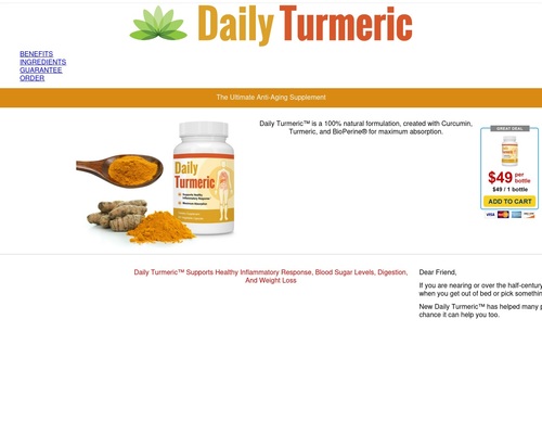 Daily Turmeric Supplement - Daily Turmeric