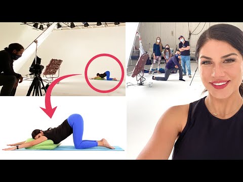 How a SarahBethYoga Video is Made ðŸ’™BEHIND THE SCENES